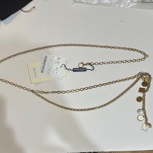 230$ NWT Marina Rinaldi Gold Charm belt